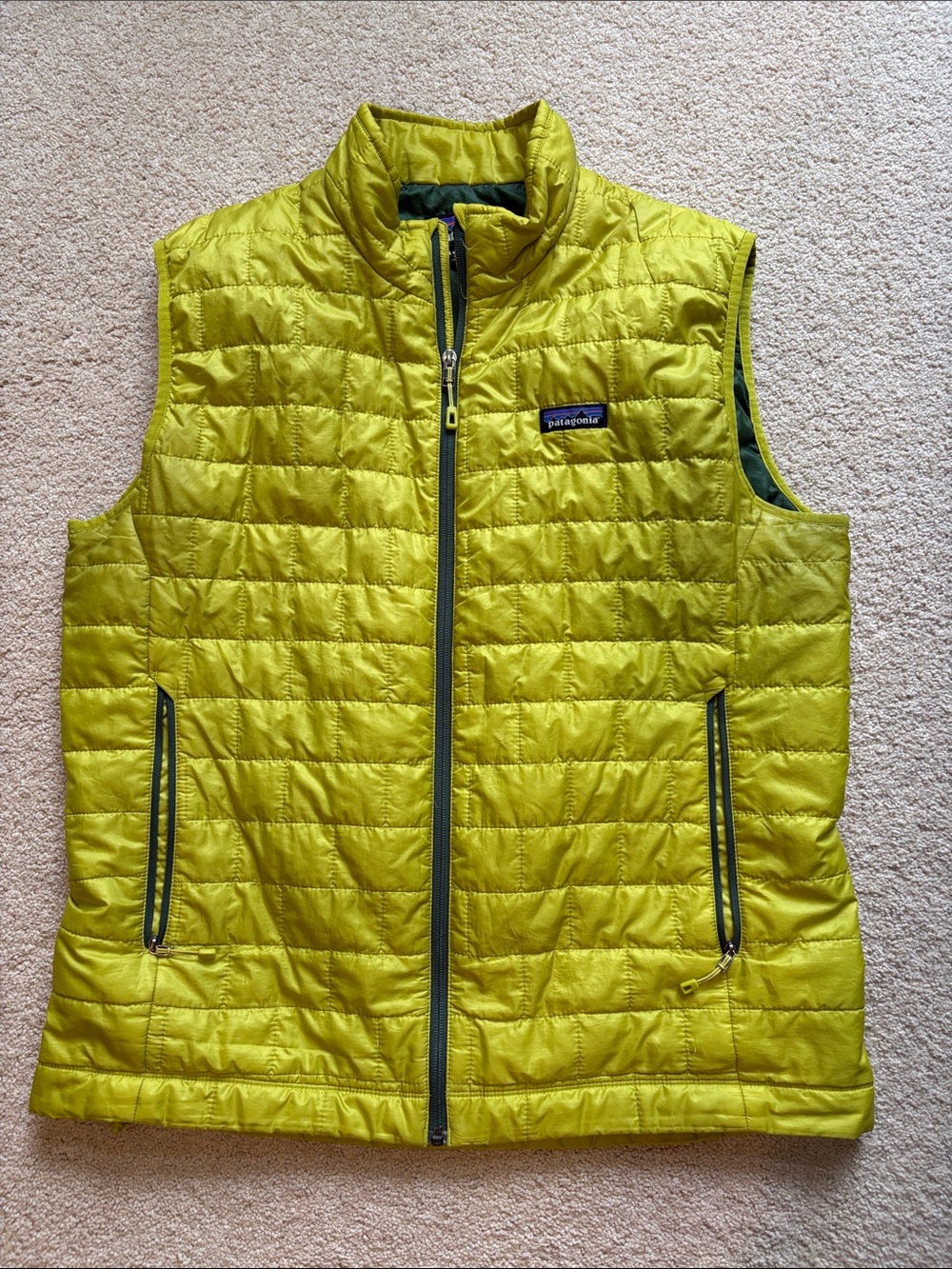 Patagonia Nano Puff Vest Lime neon Green men’s large
